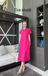 TIRA Round Neck Half Sleeves Mid Length Dresses
